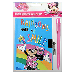 50-3377 Diary με Λουκέτο & Στυλό Minnie 18x12cm χονδρική, Σχολικά χονδρική