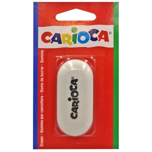 50-669 Γόμα Λευκή Carioca Blister 6x3cm χονδρική, Σχολικά χονδρική