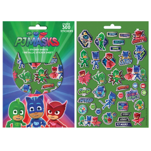 6-688 ΜΠΛΟΚ ΜΕ 300 ΑΥΤΟΚΟΛΛΗΤΑ PJ MASKS 21,5x14,5cm χονδρική, Σχολικά χονδρική