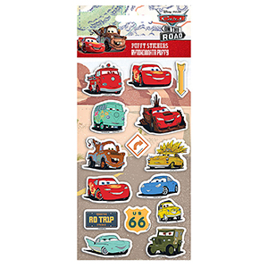 6-703 Αυτοκόλλητα Puffy Cars 22x10cm χονδρική, Σχολικά χονδρική