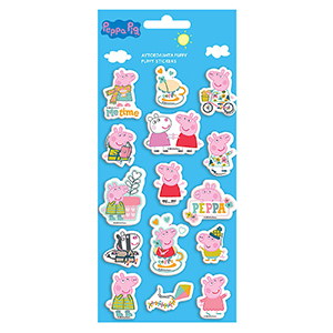 6-715 Αυτοκόλλητα Peppa pig 22x10cm χονδρική, Σχολικά χονδρική