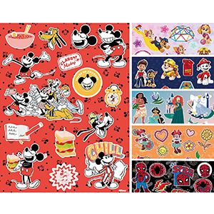 6-721 Αυτοκόλλητα Disney 2 Φύλλα 26x20cm χονδρική, Σχολικά χονδρική
