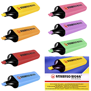 60-12 Μαρκαδόρος Υπογραμμίσεως Stabilo Boss Original 5mm  χονδρική, Σχολικά χονδρική