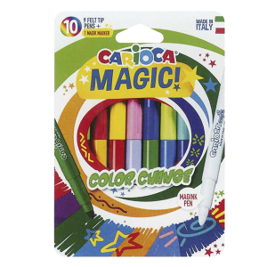 60-701 Μαρκαδόρος Carioca Magic σετ=10 Χρώματα  χονδρική, Σχολικά χονδρική