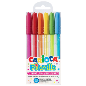 60-702 Στυλό Carioca Fiorella 6 Χρώματα Ballpoint 1.0mm  χονδρική, Σχολικά χονδρική