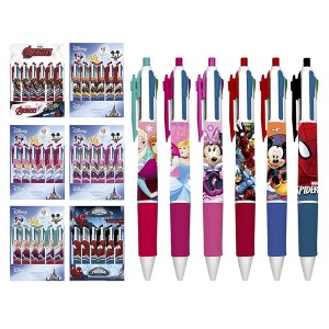 60-718 ΣΤΥΛΟ 4 ΧΡΩΜΑΤΑ DISNEY 6 ΗΡΩΕΣ BALLPOINT 1,0mm  χονδρική, Σχολικά χονδρική