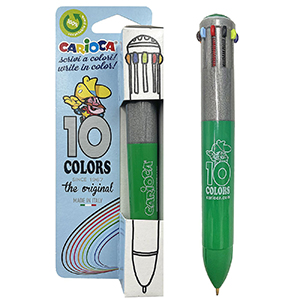 60-727 Στυλό 10 Χρωμάτων Carioca Ballpoint 1.0mm  χονδρική, Σχολικά χονδρική