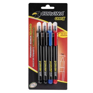 60-736 ΜΑΡΚΑΔΟΡΑΚΙΑ ΑΝΕΞΙΤΗΛΑ CORVINA GRAFIX 0,7mm ΣΕΤ=4ΤΕΜ  χονδρική, Σχολικά χονδρική