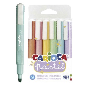 60-749 ΜΑΡΚΑΔΟΡΟΙ ΥΠΟΓΡΑΜΜΙΣΕΩΣ CARIOCA PASTEL 6 ΧΡΩΜΑΤΩΝ  χονδρική, Σχολικά χονδρική