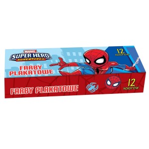 60-810 ΔΑΧΤΥΛΟΜΠΟΓΙΑ ΤΕΜΠΕΡΑ SPIDERMAN ΣΕΤ=12 ΧΡΩΜ 12x20mL χονδρική, Σχολικά χονδρική