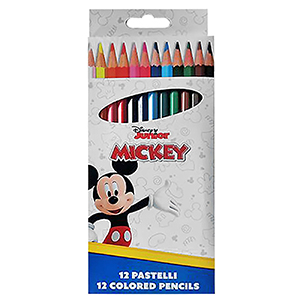 60-844 Ξυλομπογιές σετ=12 Χρώματα Mickey  χονδρική, Σχολικά χονδρική