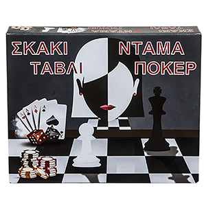 69-1478 Σκάκι Τάβλι Ντάμα Πόκερ 29x24cm χονδρική, Παιχνίδια χονδρική