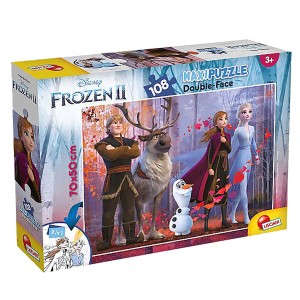 69-1615 PUZZLE ΧΡΩΜΑΤΙΣΜΟΥ 2 ΟΨΕΩΝ FROZEN 108ΤΕΜ LISCIANI 40x28cm χονδρική, Παιχνίδια χονδρική