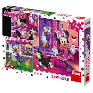 69-1652 ΠΑΖΛ 3x55 ΤΕΜ MINNIE 27x19cm χονδρική, Παιχνίδια χονδρική