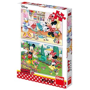 69-1659 ΠΑΖΛ 2x77 TEM MICKIE & MINNIE 19x27cm χονδρική, Παιχνίδια χονδρική