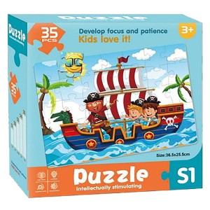 69-1687 ΠΑΖΛ 35 ΤΕΜ ΠΕΙΡΑΤΕΣ 14x14x5cm χονδρική, Παιχνίδια χονδρική