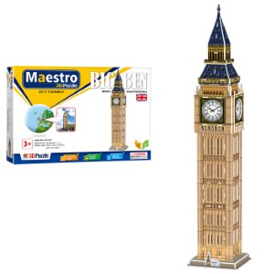 69-1735 ΠΑΖΛ 3D MAESTRO BIG BEN 57 ΤΕΜ 30x21cm χονδρική, Παιχνίδια χονδρική