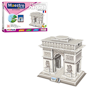 69-1737 ΠΑΖΛ 3D MAESTRO TRIUMPHAL ARCH 29 ΤΕΜ 30x21cm χονδρική, Παιχνίδια χονδρική