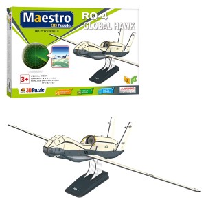 69-1743 ΠΑΖΛ 3D MAESTRO RQ-4 GLOBAL HAWK 24 ΤΕΜ 30x21cm χονδρική, Παιχνίδια χονδρική