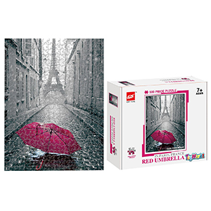 69-1760 Παζλ 500 τεμ red Umbrella στο Παρίσι 23x18x5cm χονδρική, Παιχνίδια χονδρική