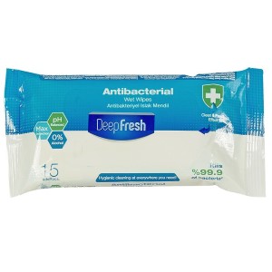 7-195 ANTIBACTERIAL WIPES PACK=15 PCS χονδρική, Accessories χονδρική