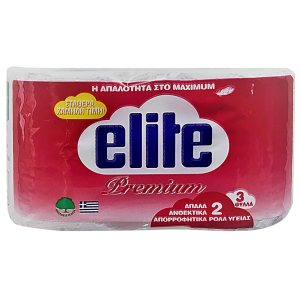 7-59 Χαρτί Υγείας Premium Elite πακ=2 Ρολά 85gr χονδρική, Είδη Σπιτιού χονδρική