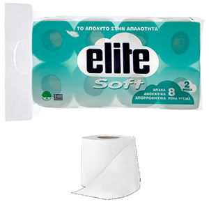 7-60 Χαρτί Υγείας Elite Soft 8τεμ Μήκος Ρολού:19,5m 63gr χονδρική, Είδη Σπιτιού χονδρική