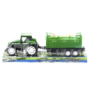 70-2031 ΤΡΑΚΤΕΡ PULL BACK ΜΕ ΡΥΜΟΥΛΚΑ & ΖΩΑΚΙΑ 22cm χονδρική, Παιχνίδια χονδρική