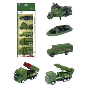 70-2035 DIE CAST PULL BACK ΣΕΤ 5 ΟΧΗΜΑΤΩΝ ΣΤΡΑΤΙΩΤΙΚΑ 10x34cm χονδρική, Παιχνίδια χονδρική