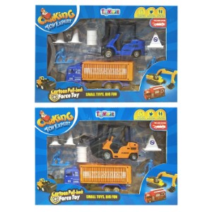 70-2188 ΟΧΗΜΑΤΑ PULL BACK ΣΕΤ ΠΟΛΗΣ ΣΕ ΚΟΥΤΙ 28x20x5cm χονδρική, Παιχνίδια χονδρική