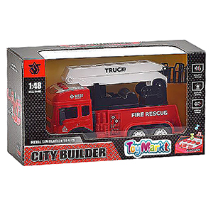 70-2223 Die Cast Friction Πυροσβεστική με φως + ήχο 27x15x10cm χονδρική, Παιχνίδια χονδρική
