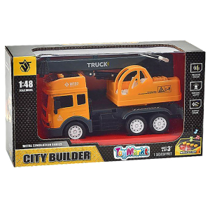 70-2225 Die Cast Friction Γερανός με φως + ήχο 27x15x10cm χονδρική, Παιχνίδια χονδρική