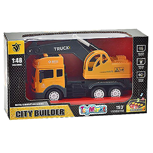 70-2226 Die Cast Friction Εκσκαφέας με φως + ήχο 27x15x10cm χονδρική, Παιχνίδια χονδρική
