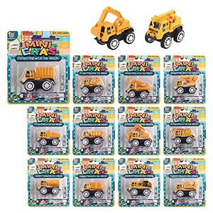 70-2303 Μίνι Δομικά Pull Back σε Καρτέλα 12x14x3cm χονδρική, Παιχνίδια χονδρική