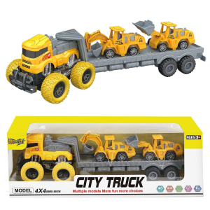70-2345 Νταλίκα Friction + 2 Δομικά Pull Back 41x14x11cm χονδρική, Παιχνίδια χονδρική