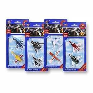 71-2751 ΚΑΡΤΕΛΑ 2 ΤΕΜ DIE CAST ΑΕΡΟΠΛΑΝΑ 11x22cm χονδρική, Παιχνίδια χονδρική