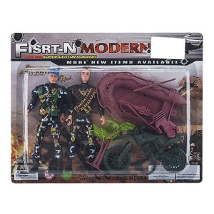71-2911 ΔΥΟ ΣΤΡΑΤΙΩΤΕΣ ΜΕ ΟΧΗΜΑΤΑ ΣΕ ΚΑΡΤΕΛΑ 28x22cm χονδρική, Παιχνίδια χονδρική