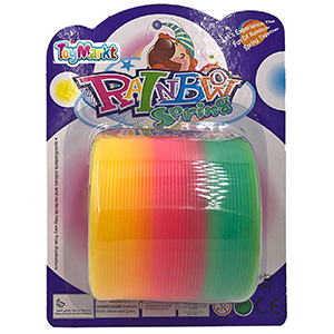 71-3043 Ελατήριο Rainbow 7.5x6.5cm σε Καρτέλα 12x17x8cm χονδρική, Παιχνίδια χονδρική