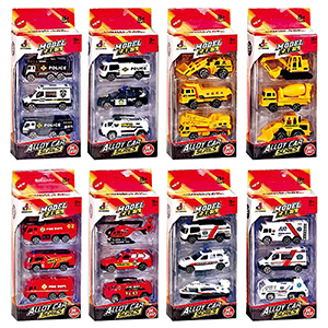 71-3341 Σετ 3 Οχήματα die Cast Metal Free Wheels 9x22x4.5cm χονδρική, Παιχνίδια χονδρική