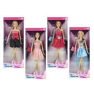 72-1981 ΚΟΥΚΛΑ FASHION 4 ΧΡΩΜΑΤΑ 13x32cm χονδρική, Παιχνίδια χονδρική