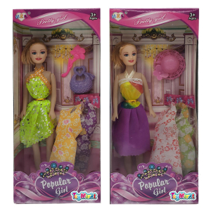 72-2052 Κούκλα Popular Girl & Αξεσουάρ & Φορέματα 14x32x5cm χονδρική, Παιχνίδια χονδρική