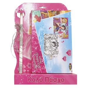 73-1617 ΛΑΜΠΑΔΑ ΣΕΤ ΠΑΖΛ ΧΡΩΜΑΤΙΣΜΟΥ  PRINCESS 45x33cm χονδρική, Πασχαλινά χονδρική