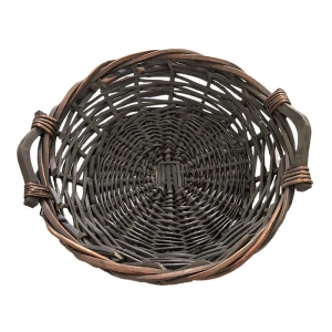 73-1646 ΚΑΛΑΘΙ BAMBOO ΣΤΡΟΓΓΥΛΟ  ΜΕ ΧΕΡΟΥΛΙΑ 47x11cm χονδρική, Ψιλικά χονδρική