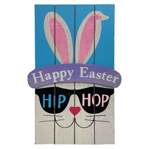 73-1664 ΠΙΝΑΚΙΔΑ ΞΥΛΙΝΗ ΔΙΑΚΟΣΜΗΤΙΚΗ EASTER 30x20cm χονδρική, Πασχαλινά χονδρική