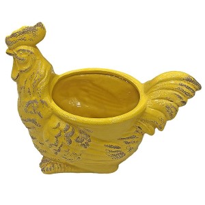 73-1675 ΑΥΓΟΘΗΚΗ ΜΠΩΛ ΚΟΤΑ VINTAGE ΚΙΤΡΙΝΗ 23x26x15cm χονδρική, Πασχαλινά χονδρική