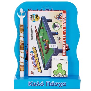 73-1749 ΛΑΜΠΑΔΑ ΜΕ ΜΠΙΛΙΑΡΔΟ & HAND SPINNER 45x33cm χονδρική, Πασχαλινά χονδρική