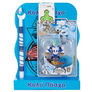 73-1750 ΛΑΜΠΑΔΑ ΜΕ ΡΟΜΠΟΤ  & HAND SPINNER 45x33cm χονδρική, Πασχαλινά χονδρική