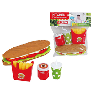 77-1011 Σετ Fast Food σε Σακουλάκι 19x20cm χονδρική, Παιχνίδια χονδρική