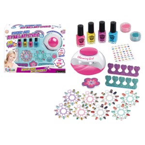 77-1086 ΣΕΤ ΚΟΥΤΙ ΝΥΧΙΑ NAIL ART STUDIO ΜΕ ΦΩΣ 39x28x8cm χονδρική, Παιχνίδια χονδρική