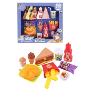 77-1132 HAPPY BURGER ΚΟΥΤΙ 21 ΤΕΜ 32x30x5cm χονδρική, Παιχνίδια χονδρική